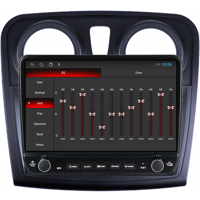 Navigatie dedicata Dacia Sandero (2012-) Tesla cu butoane rotative model 2024, 4GB RAM 64GB ROM, Procesor Quadcore, Android 14, Display QLED 10", DSP, Carplay&Android Auto [7]