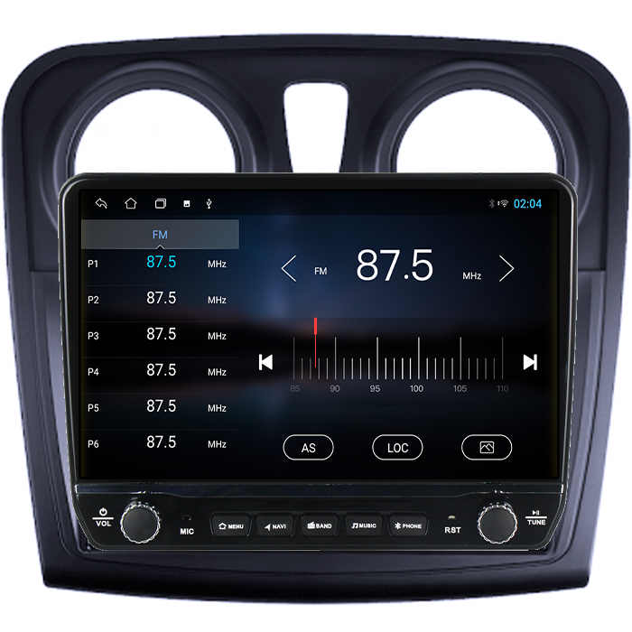 Navigatie dedicata Dacia Sandero (2012-) Tesla cu butoane rotative model 2024, 4GB RAM 64GB ROM, Procesor Quadcore, Android 14, Display QLED 10", DSP, Carplay&Android Auto [2]