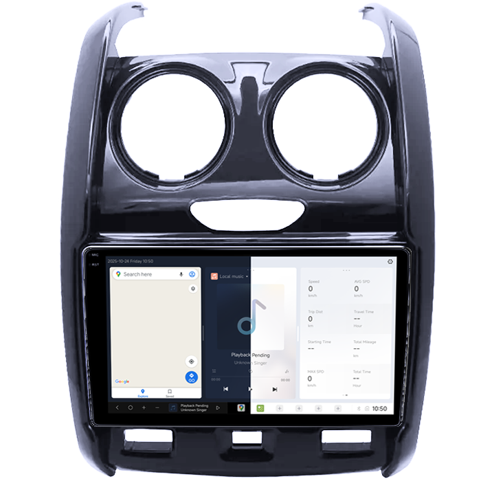 Navigatie dedicata Renault Duster 2015-2020 Lada Largus 2021 DUDU3, 4GB RAM 64GB ROM, Octacore, Platforma 8581, Android, Display QLED 9", DSP, Carplay&AndroidAuto [2]