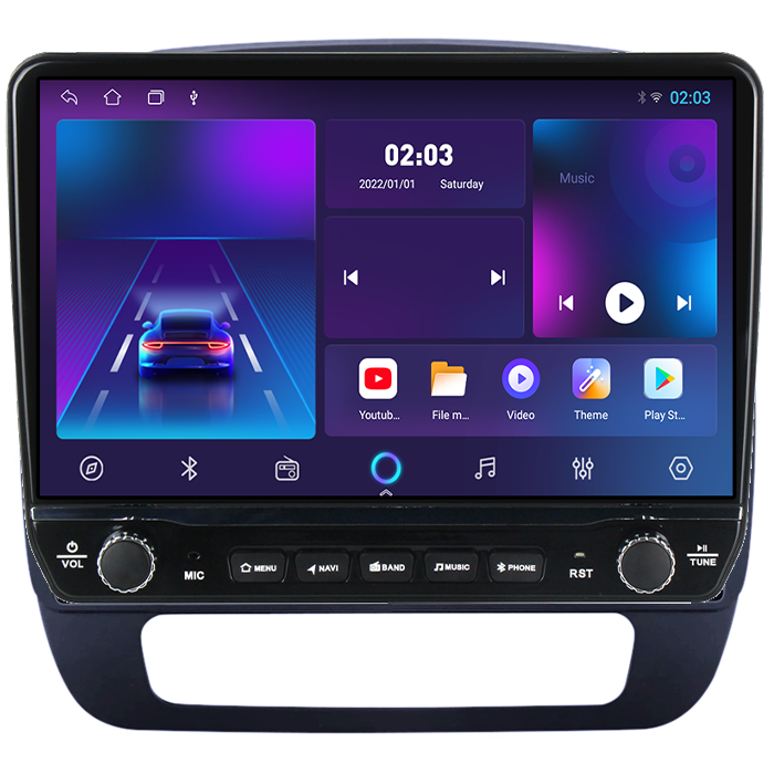 Navigatie dedicata Dacia Spring 2021 Tesla cu butoane rotative model 2024, 4GB RAM 64GB ROM, Procesor Quadcore, Android 14, Display QLED 10", DSP, Carplay&Android Auto [6]