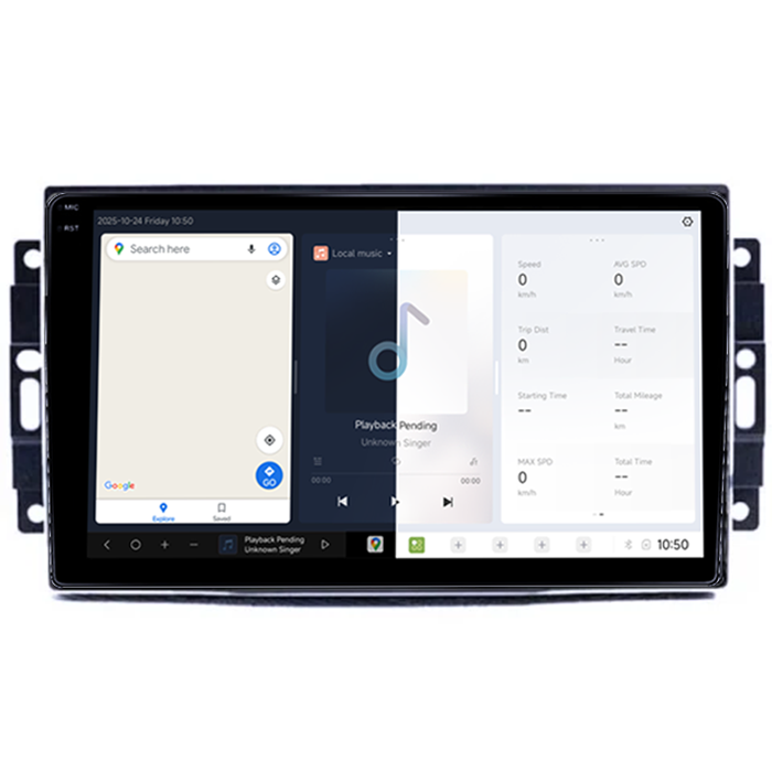 Navigatie dedicata Dodge Avenger/Challenger 3/Charger/Dakota/Duragno/Nitro DUDU3, 4GB RAM 64GB ROM, Octacore, Platforma 8581, Android, Display QLED 9", DSP, Carplay&AndroidAuto [2]