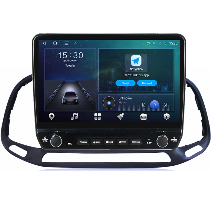 Navigatie dedicata Doblo 2015-2019 Tesla cu butoane rotative model 2024, 4GB RAM 64GB ROM, Procesor Quadcore, Android 14, Display QLED 10", DSP, Carplay&Android Auto [6]