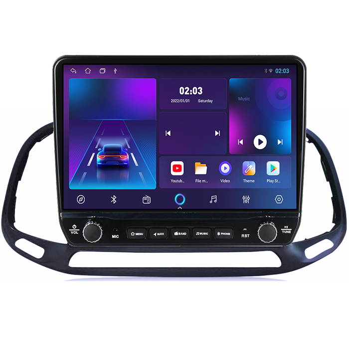 Navigatie dedicata Doblo 2015-2019 Tesla cu butoane rotative model 2024, 4GB RAM 64GB ROM, Procesor Quadcore, Android 14, Display QLED 10", DSP, Carplay&Android Auto [5]