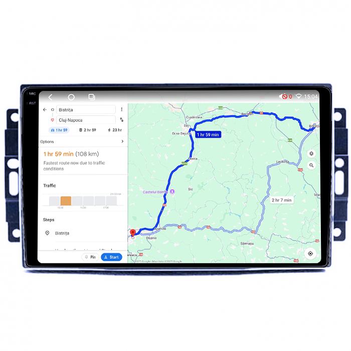 Navigatie dedicata Dodge Avenger/Challenger 3/Charger/Dakota/Duragno/Nitro, 4GB RAM 64GB ROM, Octacore, Android 14, Display QLED 1K 9", Carplay&Android Auto, SIM 4G, Ventilator Activ [4]