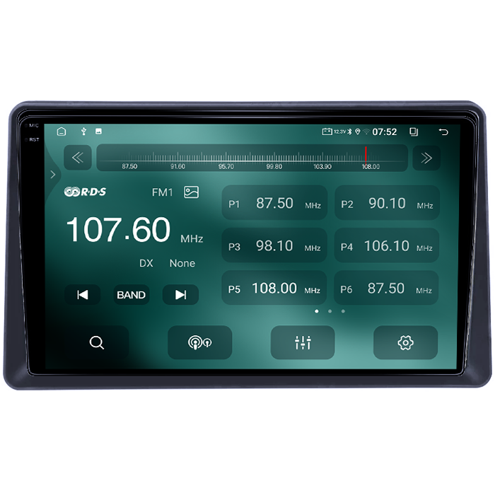 Navigatie dedicata Renault Express 2021+, 4GB RAM 64GB ROM, Quadcore, Android 14, Display QLED  9", DSP, Carplay&Android Auto, Suport camere AHD [3]