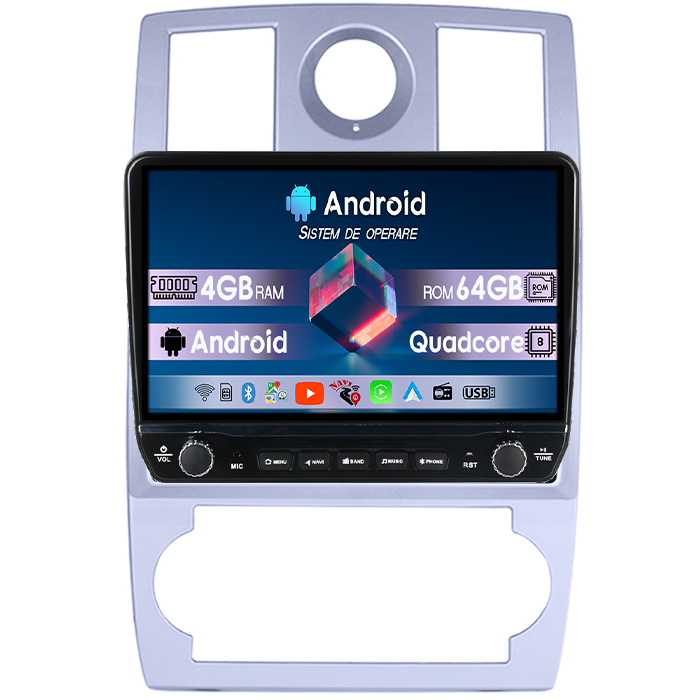 Navigatie dedicata Dodge caliber 2007-2014 Tesla cu butoane rotative model 2024, 4GB RAM 64GB ROM, Procesor Quadcore, Android 14, Display QLED 10", DSP, Carplay&Android Auto [1]