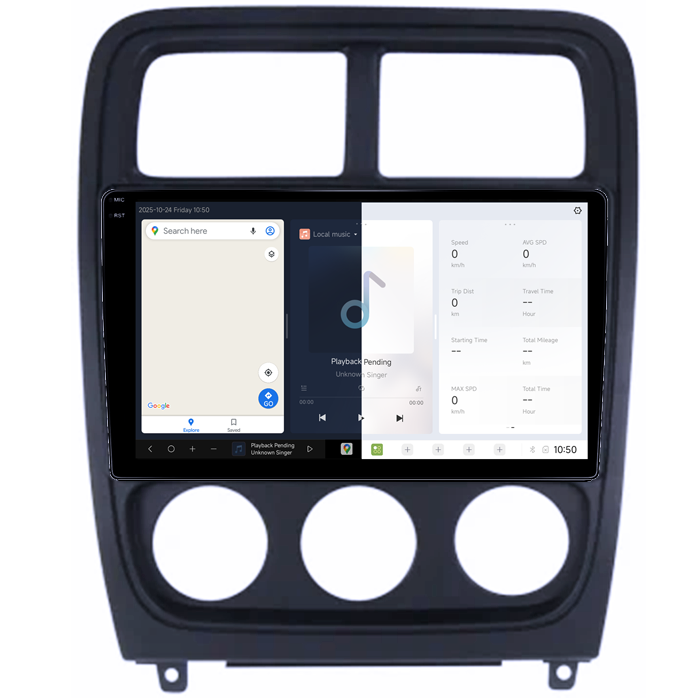 Navigatie dedicata Dodge Caliber 2009-2014 DUDU3, 4GB RAM 64GB ROM, Octacore, Platforma 8581, Android, Display QLED 10", DSP, Carplay&AndroidAuto [2]