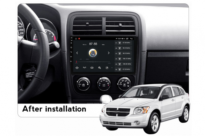 Navigatie dedicata Dodge Caliber 2009-2013, 4 GB RAM 32 ROM, Android 13, Display QLED, 9", DSP, Carplay, Android Auto, Internet, Youtube , Waze , Wi Fi , Usb , Bluetooth [8]