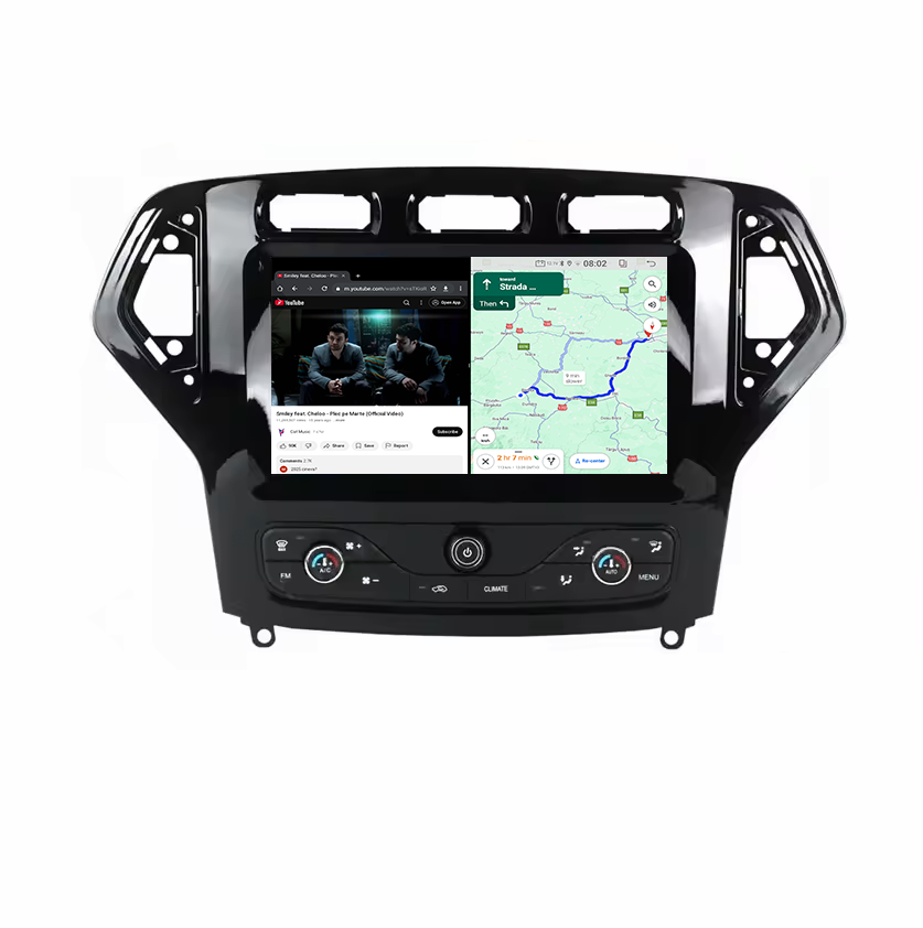 Navigatie dedicata Ford Mondeo 2007-2010 Butoane Sus, 4GB RAM 64GB ROM, Octacore, Android, Display QLED 9", DSP, Carplay&Android Auto, SIM 4G, Ventilator Activ [4]