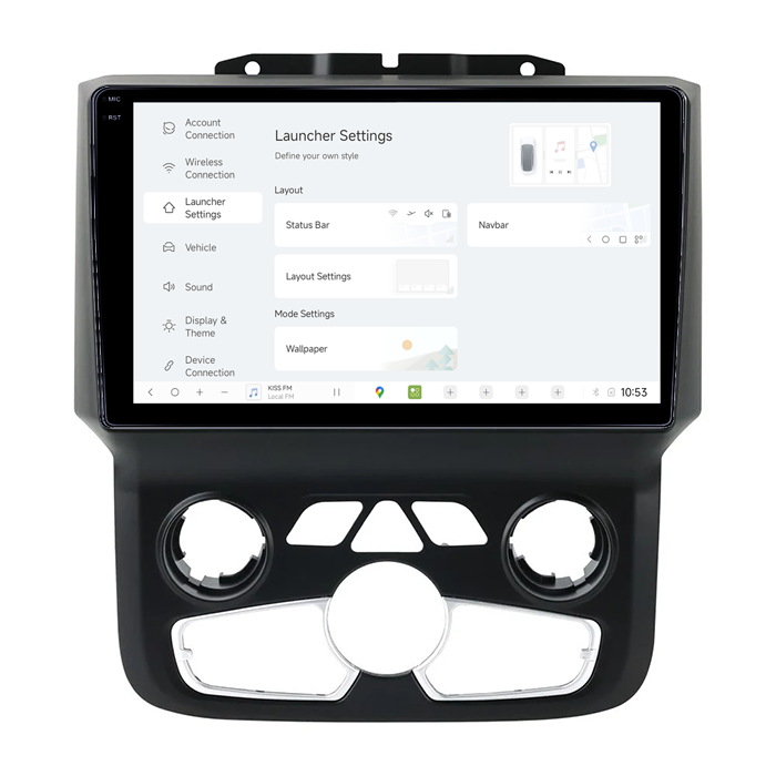 Navigatie dedicata Dodge Ram 2013-2019 Clima DUDU3, 4GB RAM 64GB ROM, Octacore, Platforma 8581, Android, Display QLED 9", DSP, Carplay&AndroidAuto [5]