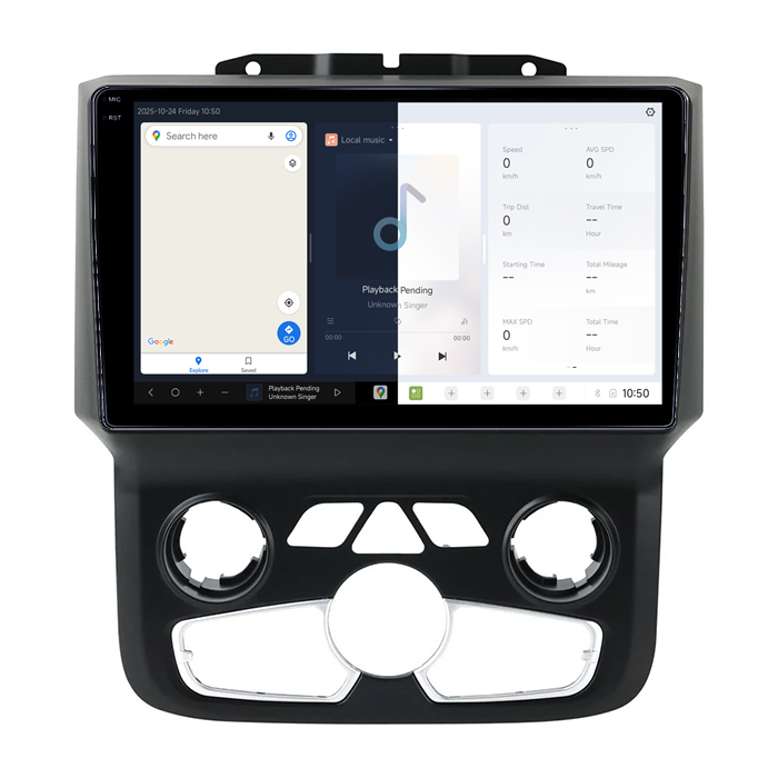 Navigatie dedicata Dodge Ram 2013-2019 Clima DUDU3, 4GB RAM 64GB ROM, Octacore, Platforma 8581, Android, Display QLED 9", DSP, Carplay&AndroidAuto [2]