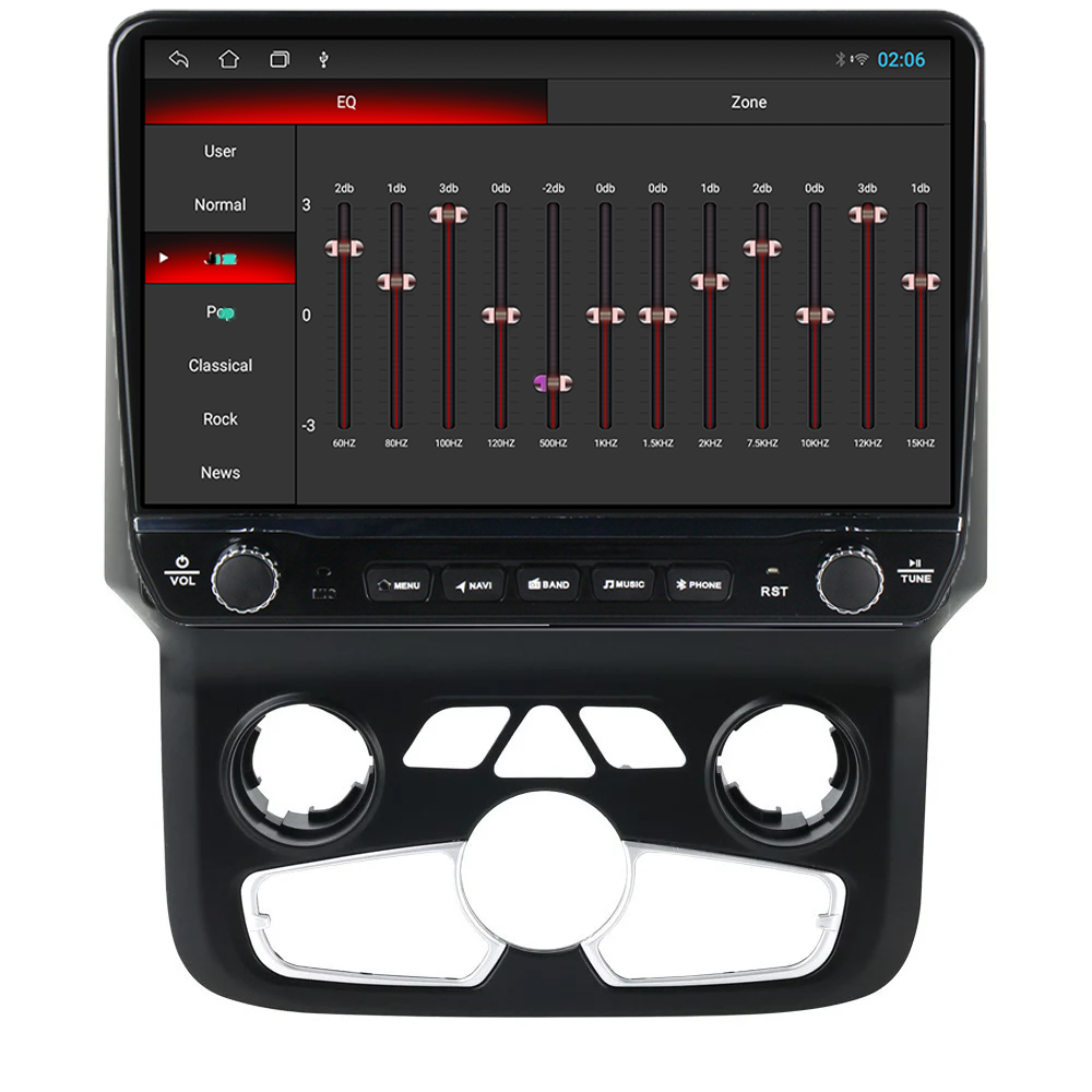Navigatie dedicata Dodge Ram 2013-2019 Clima Tesla Cu Butoane Rotative Model 2024, 4GB RAM 64GB ROM, Procesor Quadcore, Android 14, Display QLED 10", DSP, Carplay&AndroidAuto [5]