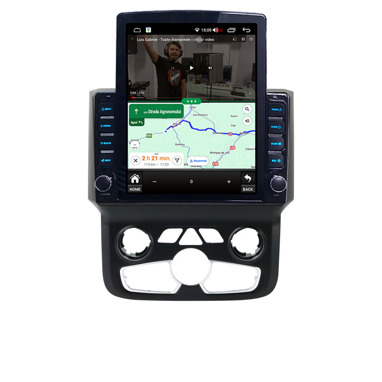 Navigatie dedicata Dodge Ram 2013-2019 Clima Tesla Style, 4GB RAM 64GB ROM, Procesor Quadcore, Android 14, Display QLED 9.7", DSP, Carplay&Android Auto [5]