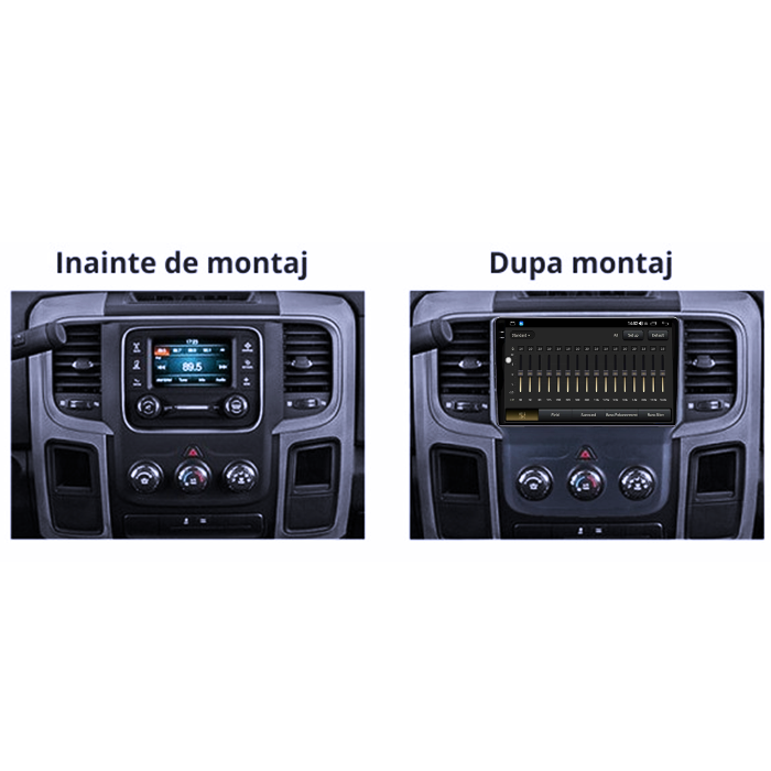 Navigatie dedicata Dodge RAM 2018, 12GB RAM 256GB ROM, Android 13, Rezolutie 2K, Display QLED 9", DSP, Carplay, SIM 4G [5]