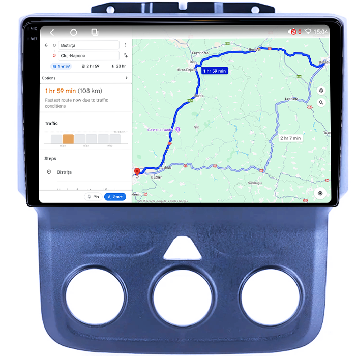 Navigatie dedicata Dodge RAM 2018, 4GB RAM 64GB ROM, Procesor Qualcomm Octacore, Android 14, Rezolutie 2K, Display QLED 10", DSP, Carplay&Android Auto, SIM 4G [6]