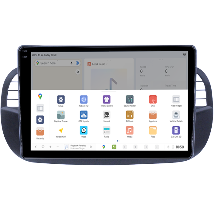 Navigatie dedicata Fiat 500 DUDU3, 4GB RAM 64GB ROM, Octacore, Platforma 8581, Android, Display QLED 9", DSP, Carplay&AndroidAuto [3]