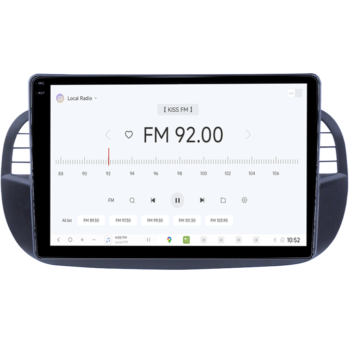 Navigatie dedicata Fiat 500 DUDU3, 4GB RAM 64GB ROM, Octacore, Platforma 8581, Android, Display QLED 9", DSP, Carplay&AndroidAuto [4]