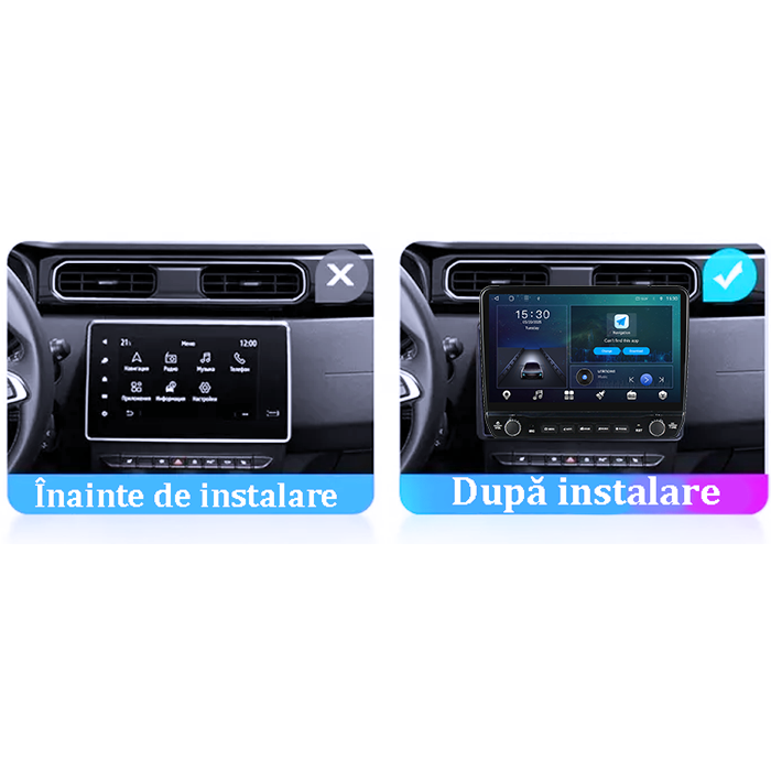 Navigatie dedicata Dacia Duster 2018-2022 Tesla cu butoane rotative model 2024, 4GB RAM 64GB ROM, Procesor Quadcore, Android 14, Display QLED 10", DSP, Carplay&Android Auto [6]