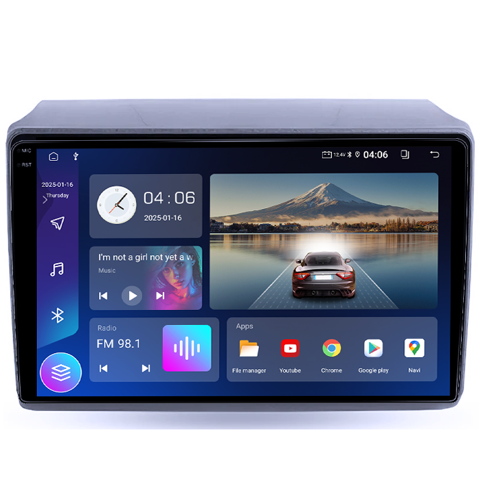 Navigatie dedicata Ducato 2020 High, 4GB RAM 32GB ROM, Octacore, Android 14, Display QLED  9", DSP, Carplay&Android Auto, SIM 4G, Bluetooth, Ventilator Activ [2]