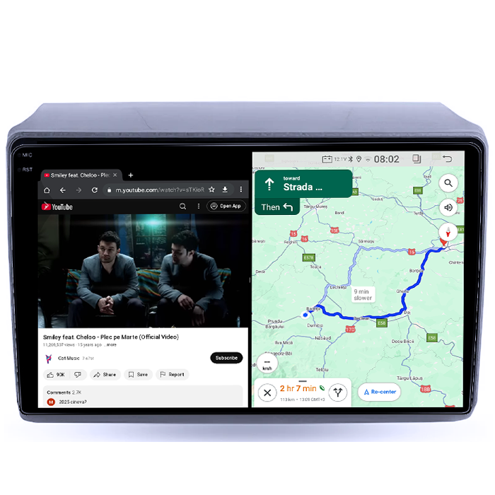 Navigatie dedicata Ducato 2020 High, 4GB RAM 32GB ROM, Octacore, Android 14, Display QLED  9", DSP, Carplay&Android Auto, SIM 4G, Bluetooth, Ventilator Activ [4]
