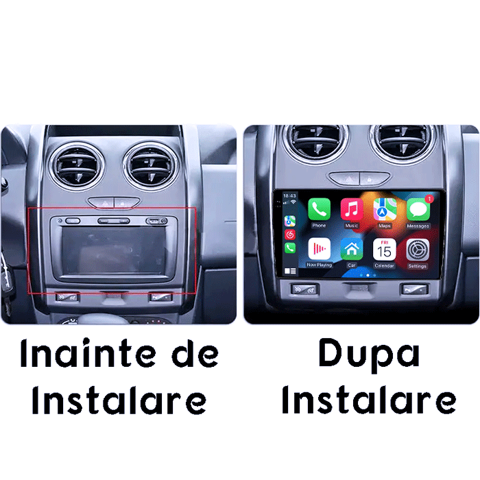 Navigatie dedicata Duster 2017- 2022, 4GB RAM 64GB ROM, Procesor Qualcomm Octacore, Android 14, Rezolutie 2K, Display QLED 9", DSP, Carplay&Android Auto, SIM 4G [5]