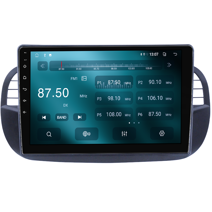Navigatie dedicata Fiat 500, 8GB RAM 128GB ROM, Octacore, Platforma TS18, Android 13, Display QLED 9”, Suporta camera 360º, DSP, Carplay&Android Auto, SIM 4G, Ventilator Activ [4]