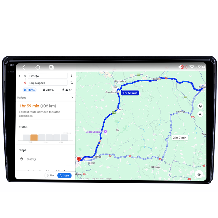 Navigatie dedicata Fiat 500L 2012-2017, 4GB RAM 64GB ROM, Octacore, Android 14, Display QLED 1K 9", Carplay&Android Auto, SIM 4G, Ventilator Activ [4]