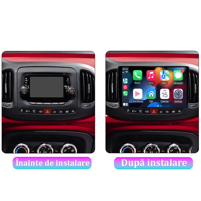 Navigatie dedicata Fiat 500L 2012-2017, 4GB RAM 64GB ROM, Procesor Qualcomm Octacore, Android 14, Rezolutie 2K, Display QLED 9", DSP, Carplay&Android Auto, SIM 4G4GB RAM 64GB ROM, Procesor Qualcomm Oc [7]