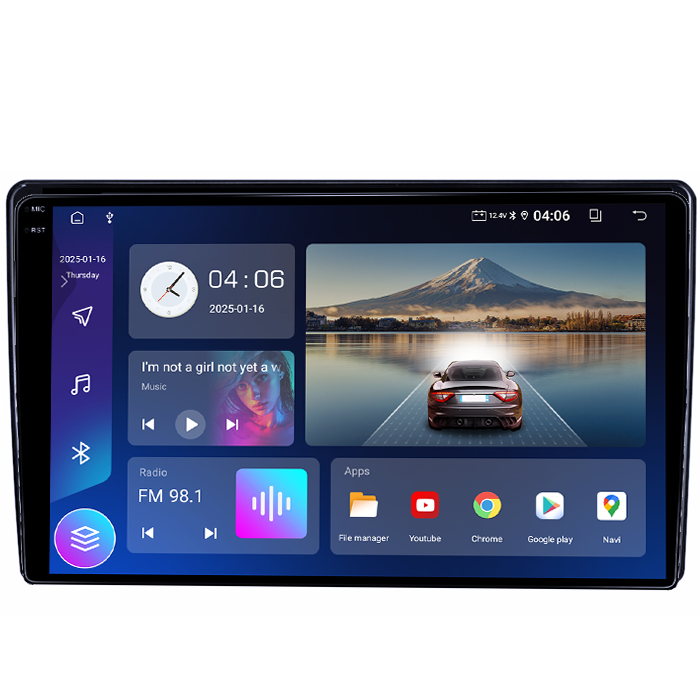 Navigatie dedicata Fiat 500L 2012-2017, 4GB RAM 64GB ROM, Quadcore, Android 14, Display QLED 1K 9", DSP, Carplay&Android Auto, Suport camere AHD [4]