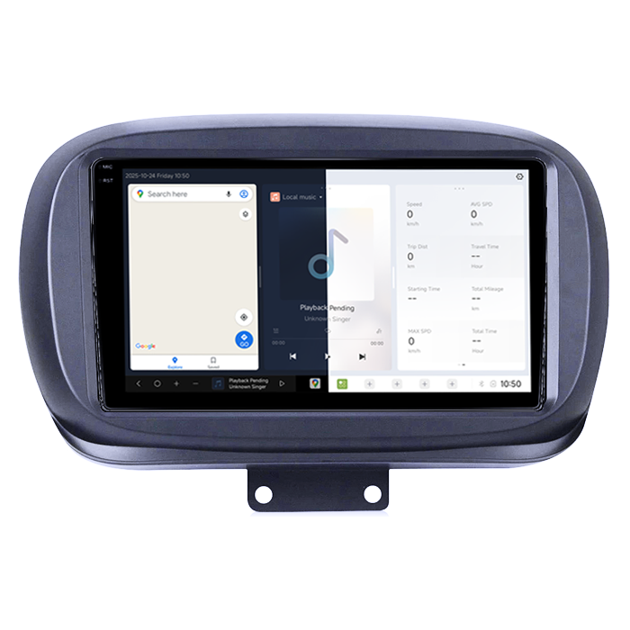 Navigatie dedicata Fiat 500X 2014-2019 DUDU3, 4GB RAM 64GB ROM, Octacore, Platforma 8581, Android, Display QLED 9", DSP, Carplay&AndroidAuto [2]