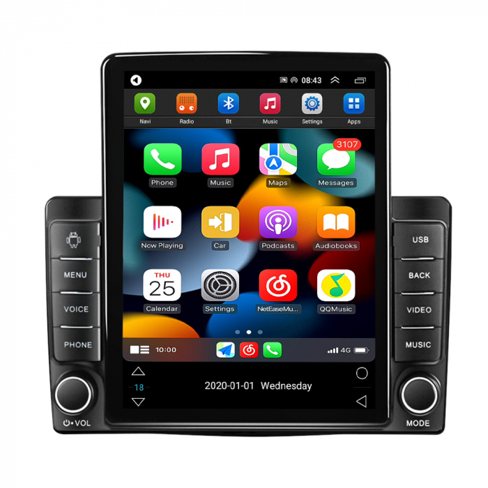 Navigatie dedicata Fiat 500L 2012-2017 ,Tesla Style, ANDROID 13,Carplay&Android Auto, 10 inch , 8+128GB, Internet, Aplicatii, Waze, Gps [2]
