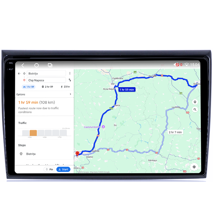 Navigatie dedicata Fiat Bravo 2007-2012, 4GB RAM 64GB ROM, Octacore, Android 14, Display QLED 1K 9", Carplay&Android Auto, SIM 4G, Ventilator Activ [5]