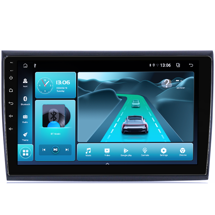 Navigatie dedicata Fiat Bravo 2007-2012, 8GB RAM 128GB ROM, Octacore, Platforma TS18, Android 13, Display QLED 9”, Suporta camera 360º, DSP, Carplay&Android Auto, SIM 4G, Ventilator Activ [4]