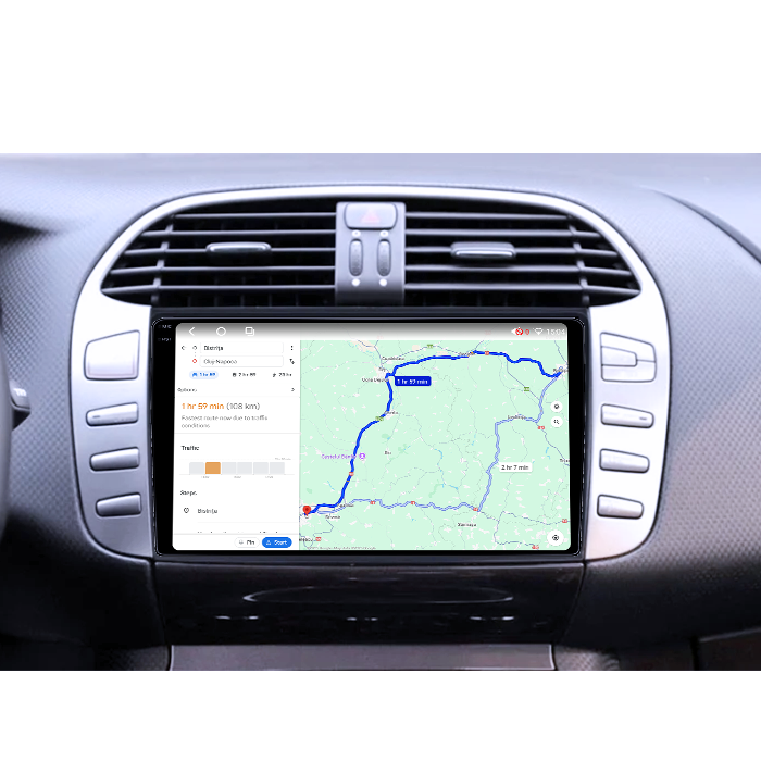 Navigatie dedicata Fiat Bravo 2008-2015, 4GB RAM 64GB ROM, Octacore, Android 14, Display QLED 1K 9", Carplay&Android Auto, SIM 4G, Ventilator Activ [4]