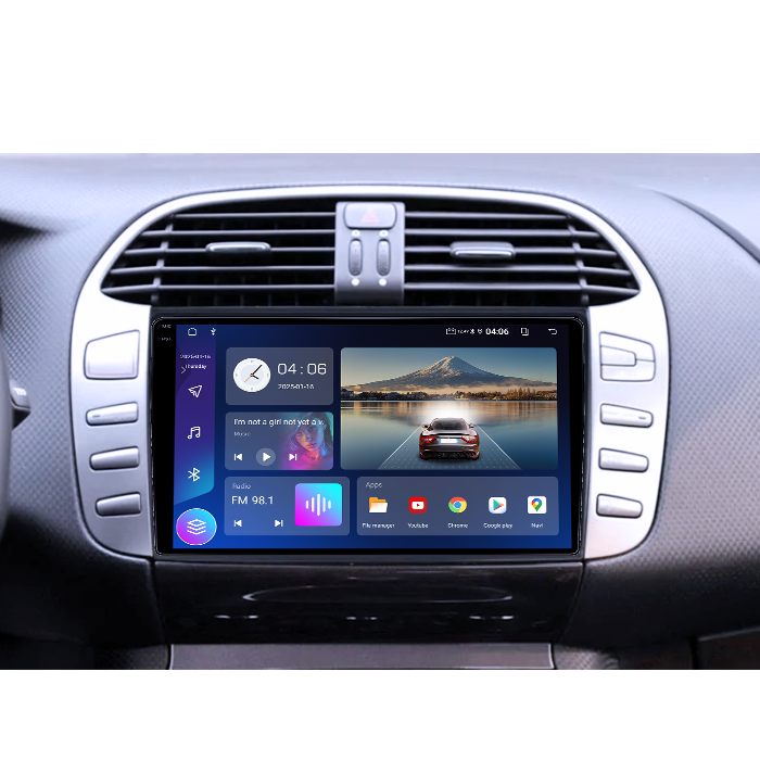 Navigatie dedicata Fiat Bravo 2008-2015, 4GB RAM 64GB ROM, Quadcore, Android 14, Display QLED 1K 9", DSP, Carplay&Android Auto, Suport camere AHD [2]
