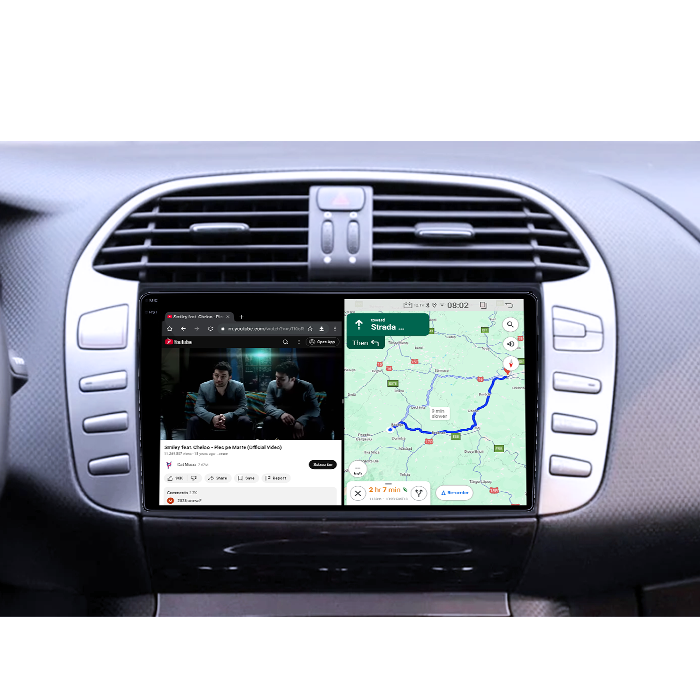 Navigatie dedicata Fiat Bravo 2008-2015, 4GB RAM 64GB ROM, Quadcore, Android 14, Display QLED 1K 9", DSP, Carplay&Android Auto, Suport camere AHD [4]