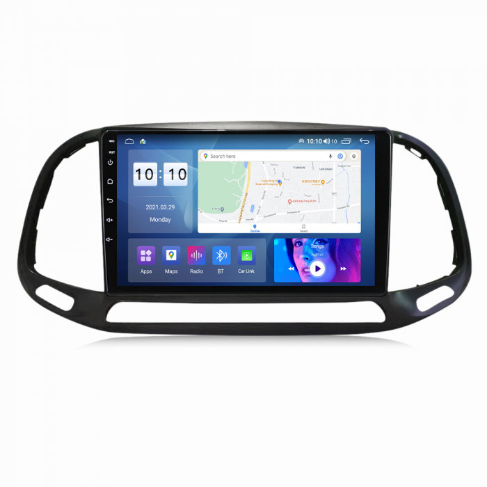 Navigatie dedicata Fiat Doblo 2015-2019, 4 GB RAM 32 ROM, Android 13, Display QLED, 9", DSP, Carplay, Android Auto, Internet, Youtube , Waze , Wi Fi , Usb , Bluetooth [7]