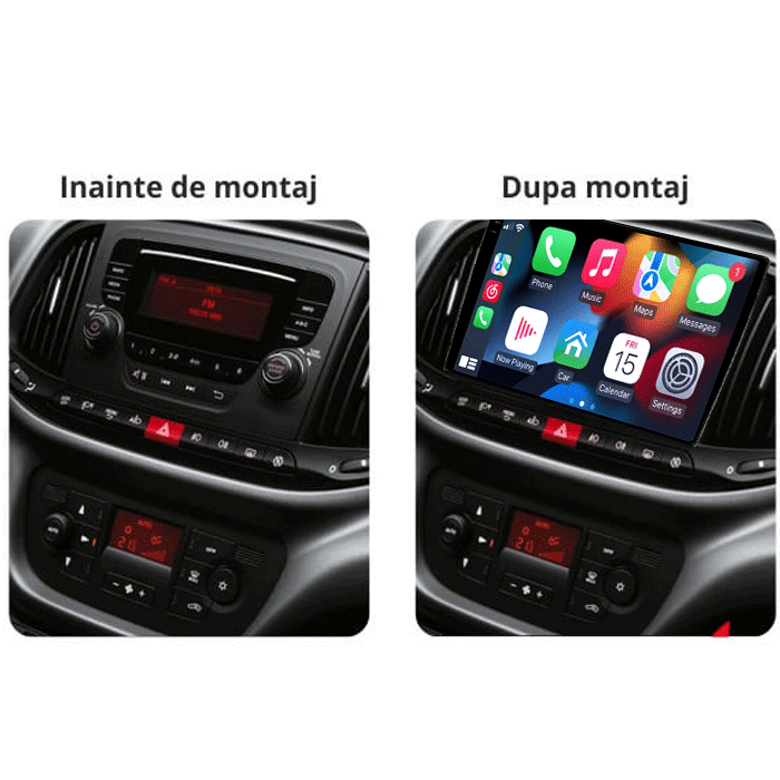 Navigatie dedicata Fiat Doblo 2015-2019, 4GB RAM 64GB ROM, Procesor Qualcomm Octacore, Android 14, Rezolutie 2K, Display QLED 9", DSP, Carplay&Android Auto, SIM 4G [7]