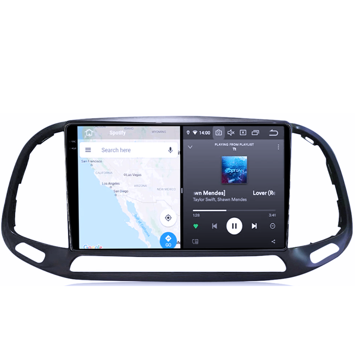 Navigatie dedicata Fiat Doblo 2015-2019, 8GB RAM 128GB ROM, Octacore, Platforma TS18, Android 14, Display QLED 9", Suporta camera 360", DSP, Carplay&Andr [3]
