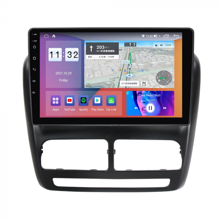 Navigatie dedicata Fiat Doblo 2015, 4GB RAM 64GB ROM, Octacore, Android 13, Display QLED 10", DSP, Carplay, Android Auto, Internet, Youtube, Waze, WIFI, Bluetooth [2]