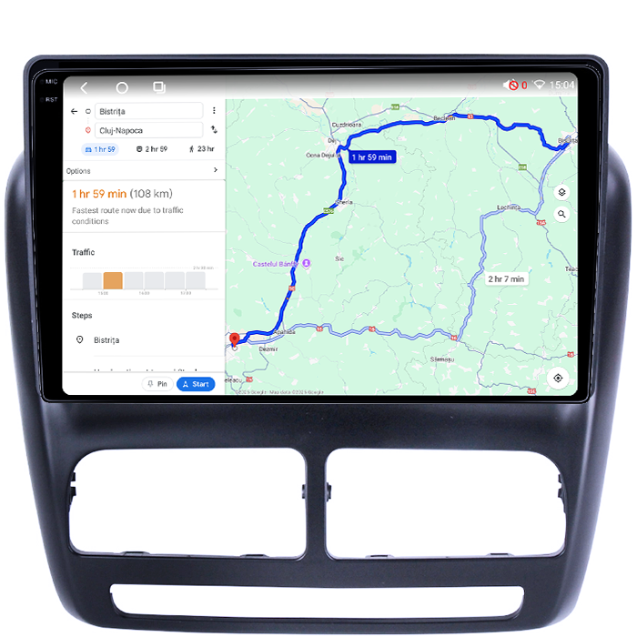 Navigatie dedicata Fiat Doblo 2015, 4GB RAM 64GB ROM, Octacore, Android 14, Display QLED 1K 10", Carplay&Android Auto, SIM 4G, Ventilator Activ [5]