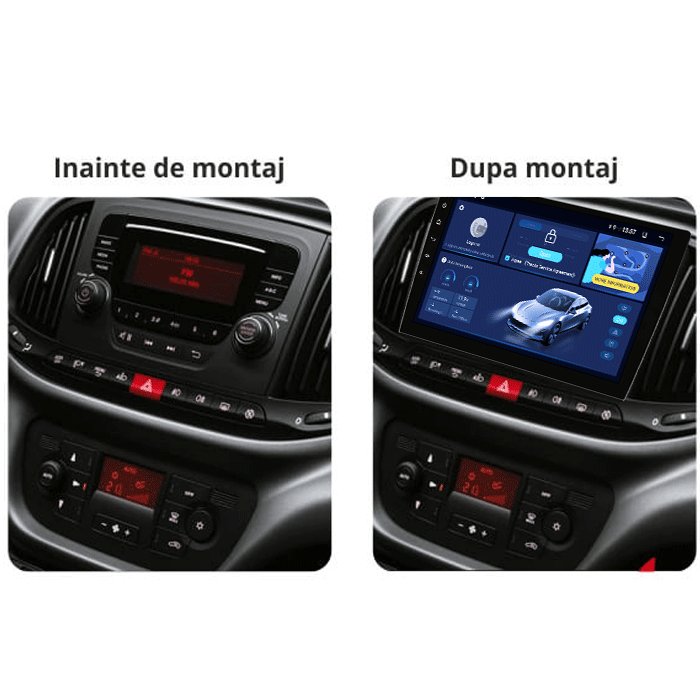 Navigatie dedicata Fiat Doblo 2015-2019 DUDU3, 4GB RAM 64GB ROM, Octacore, Platforma 8581, Android, Display QLED 9", DSP, Carplay&AndroidAuto [6]