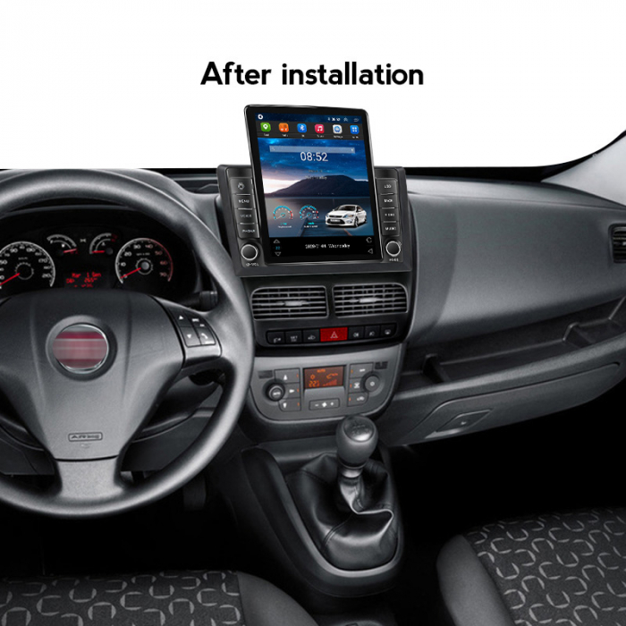 Navigatie dedicata Fiat Doblo 2015 ,Tesla Style, ANDROID 13,Carplay&Android Auto, 10 inch , 8+128GB, Internet, Aplicatii, Waze, Gps [4]