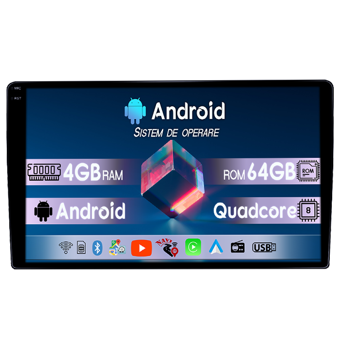 Navigatie dedicata Fiat Ducato 2006-2016 Low, 4GB RAM 64GB ROM, Quadcore, Android 14, Display QLED 1K 9", DSP, Carplay&Android Auto, Suport camere AHD [1]