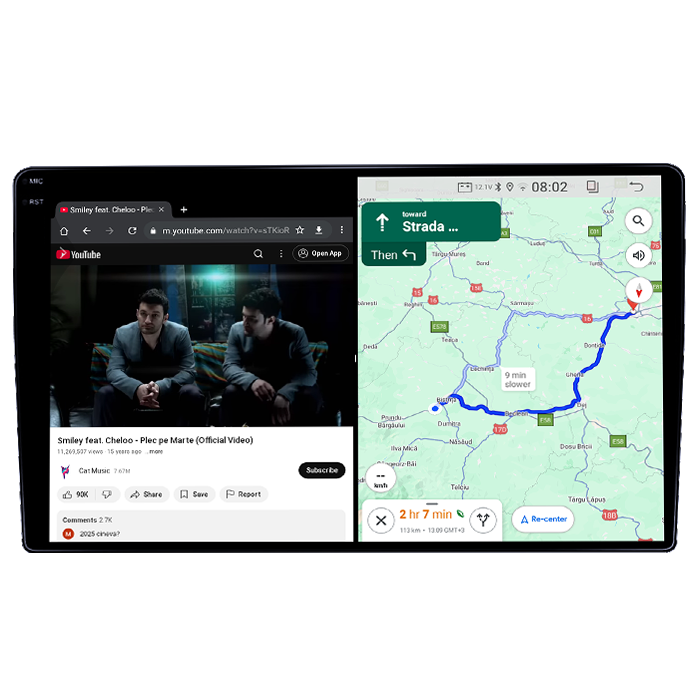 Navigatie dedicata Fiat Ducato 2006-2016 Low, 4GB RAM 64GB ROM, Quadcore, Android 14, Display QLED 1K 9", DSP, Carplay&Android Auto, Suport camere AHD [4]