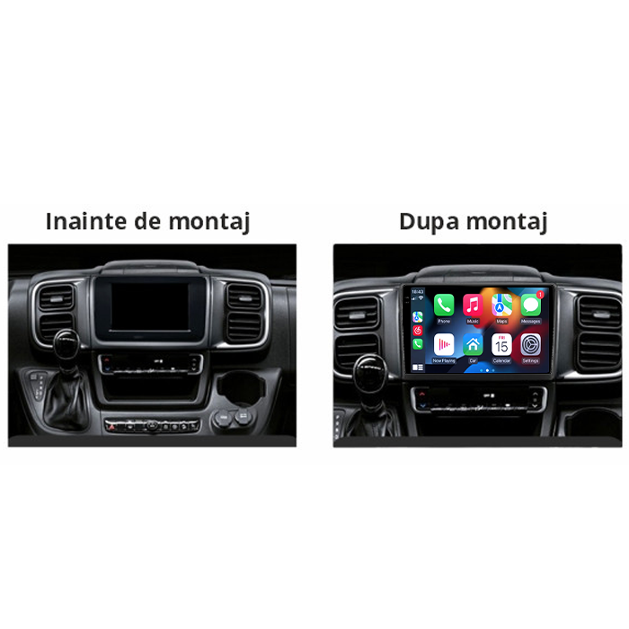 Navigatie dedicata Fiat Ducato 2022+, 12GB RAM 256/512GB ROM, Android 13, Rezolutie 2K, Display QLED 9", DSP, Carplay&Android Auto, SIM 4G, Ventilator Activ, Suport Camere 360 [2]