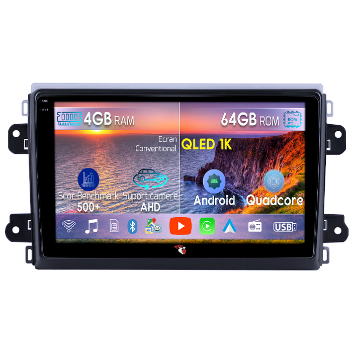 Navigatie dedicata Fiat Ducato 2022+, 4GB RAM 64GB ROM, Octacore, Android 14, Display QLED 1K 9", Carplay&Android Auto, SIM 4G, Ventilator Activ [1]