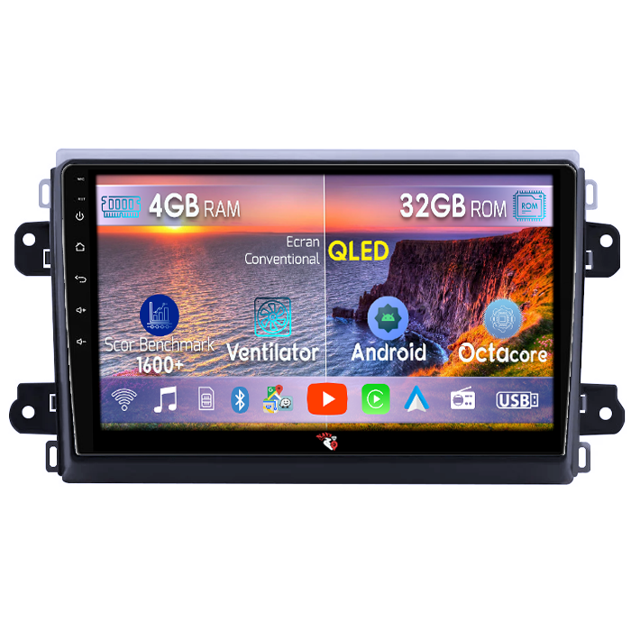 Navigatie dedicata Fiat Ducato 2022+, 4GB RAM 32GB ROM, Octacore, Android 14, Display QLED 9", DSP, Carplay&Android Auto, SIM 4G, Bluetooth, Ventilator Activ [1]