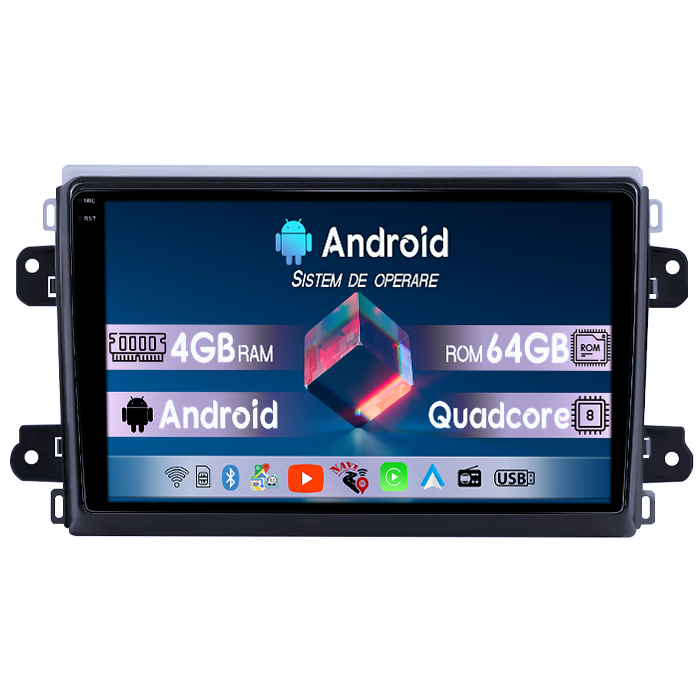 Navigatie dedicata Fiat Ducato 2022+, 4GB RAM 64GB ROM, Quadcore, Android 14, Display QLED 1K 9", DSP, Carplay&Android Auto, Suport camere AHD [1]