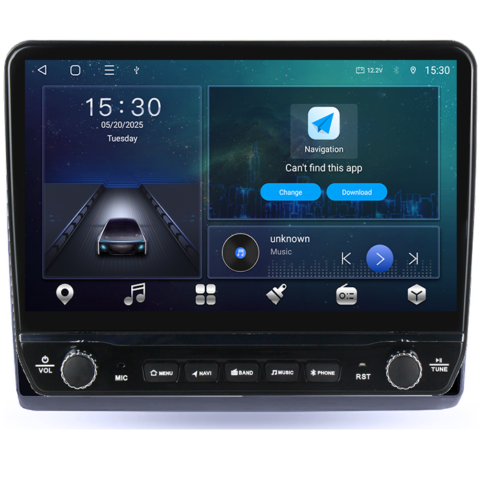 Navigatie dedicata Fiat Ducato 3 2006-2022, Peugeot Boxer 2 2006-2022, Citroen Jumper 2 2006-2022 Tesla cu butoane rotative model 2024, 4GB RAM 64GB ROM, Procesor Quadcore, Android 14, Display QLED 10 [8]